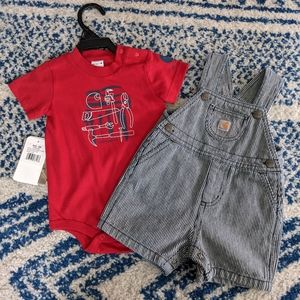 9 mo. Carhartt Overall Set